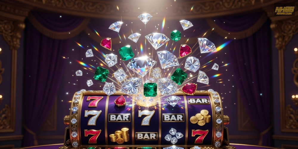 Trò chơi nổ hũ nh88 Kim Cương Lấp Lánh với hiệu ứng jackpot rực rỡ