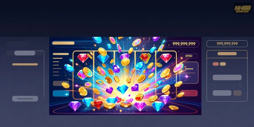 Minh họa khái niệm nổ hũ nh88 với jackpot tích lũy hấp dẫn